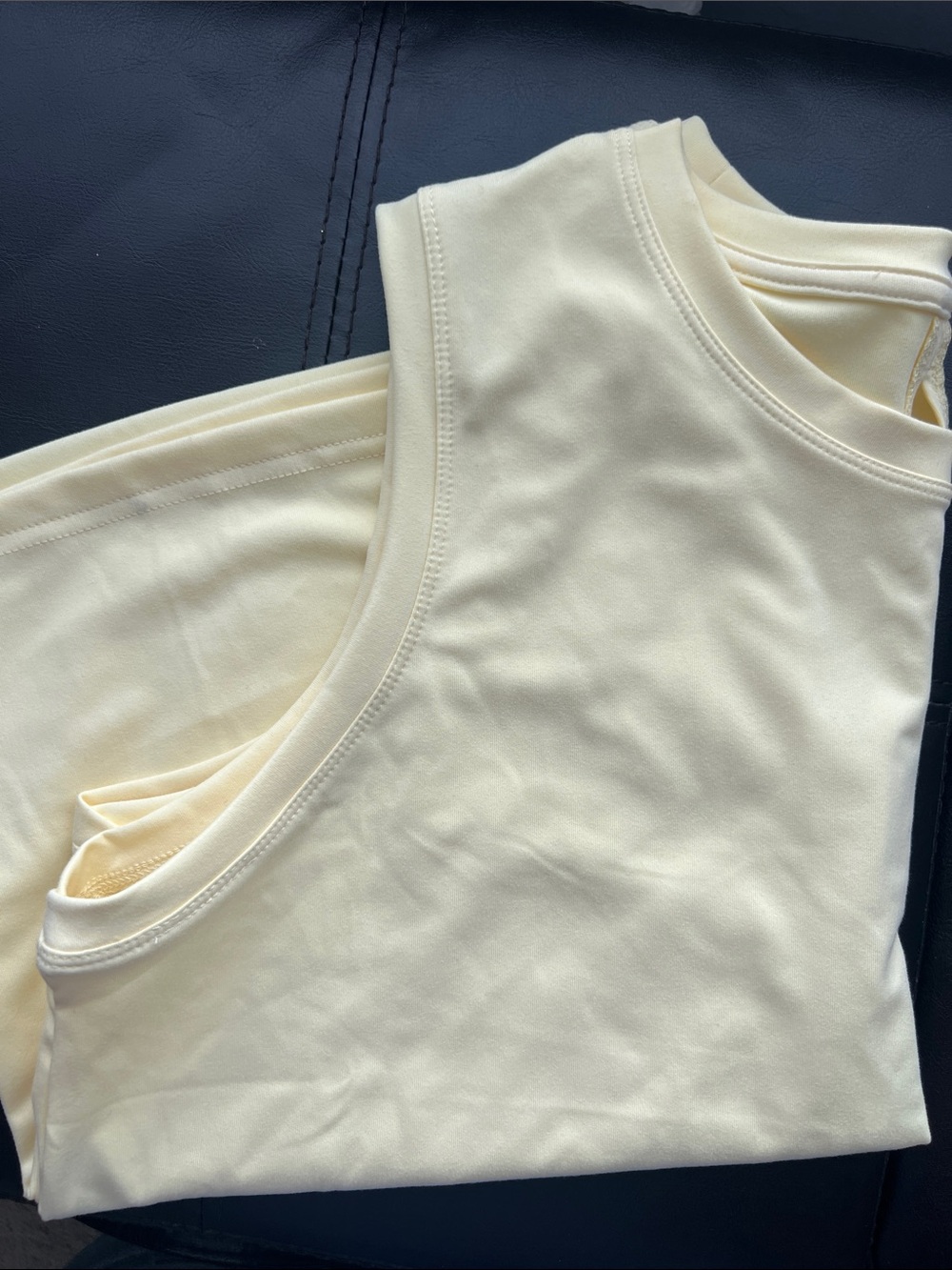 Women’s Sleeveless Crewneck Tank Top - yellow